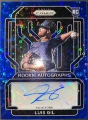 Luis Gil [Blue Donut Circles Prizm] #RA-LG Baseball Cards 2022 Panini Prizm Rookie Autographs Prices