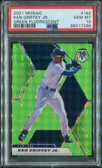 Ken Griffey Jr. [Green Fluorescent Mosaic] #162 Baseball Cards 2021 Panini Mosaic Prices