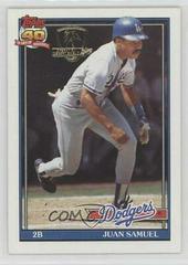 Juan Samuel #645 Baseball Cards 1991 Topps Desert Shield Prices