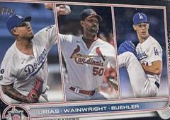 Urias, Wainwright, Buehler [Black] Baseball Cards 2022 Topps Prices