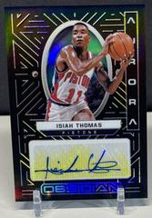 Isiah Thomas [Yellow] #AUR-IST Basketball Cards 2021 Panini Obsidian Aurora Autographs Prices