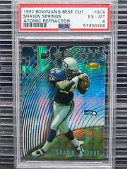 Shawn Springs [Atomic Refractor] Football Cards 1997 Bowman's Best Cut Prices