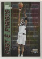 Allen Iverson Basketball Cards 2001 Topps Chrome Fast & Furious Prices