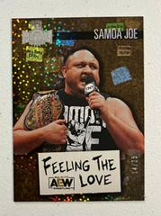Samoa Joe [Gold] Wrestling Cards 2022 SkyBox Metal Universe AEW Feeling the Love Prices