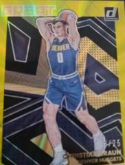Christian Braun [Yellow Laser] #21 Basketball Cards 2022 Panini Donruss Great X Pectations Prices