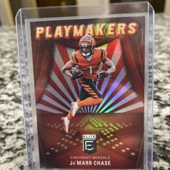 Ja'Marr Chase #PM-17 Football Cards 2022 Panini Donruss Elite Playmakers Prices