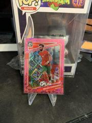 Bruno Fernandes [Optic Pink Velocity] Soccer Cards 2021 Panini Donruss Road to Qatar Prices