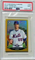 Zack Wheeler [Gold Refractor] Baseball Cards 2013 Bowman Chrome Mini Prices