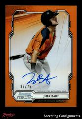 Joey Bart [Orange] #JB Baseball Cards 2019 Bowman Sterling Prospect Autographs Prices