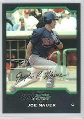 Joe Mauer [Refractor] Baseball Cards 2004 Bowman Chrome Prices