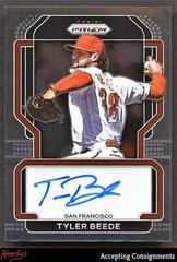 Tyler Beede #S-TB Baseball Cards 2022 Panini Prizm Signatures Prices