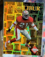 Deion Sanders [Gold Shield Gold Prism] Football Cards 1995 Collector's Edge Excalibur 22K Prices