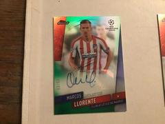 Marcos Llorente [Green Refractor] #FA-ML Soccer Cards 2019 Finest UEFA Champions League Autographs Prices