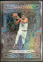 Karl Anthony Towns [Blue] Basketball Cards 2022 Panini Obsidian Prices