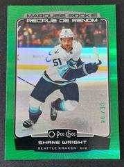 Shane Wright [Rainbow Green] Hockey Cards 2022 O Pee Chee Prices