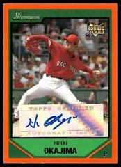 Hideki Okagima [Orange Autograph Japanese] #219 Baseball Cards 2007 Bowman Prices