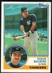 Steve Balboni Baseball Cards 1983 Topps Prices