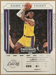 LeBron James #21 Basketball Cards 2022 Panini Contenders Game Night Ticket Prices