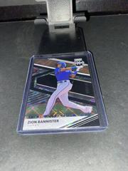 Zion Bannister [Prime Numbers A] Baseball Cards 2020 Panini Elite Extra Edition Prices