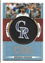 Brendan Rodgers [Blue] #TLP-BR Baseball Cards 2023 Topps Team Logo Patch Prices