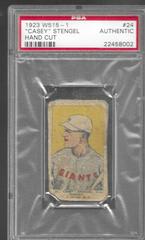 'Casey' Stengel [Hand Cut] Baseball Cards 1923 W515 1 Prices