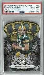Aaron Rodgers [Gold] #36 Football Cards 2010 Panini Crown Royale Prices