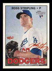 Ross Stripling [Red Ink] #ROA-RST Baseball Cards 2016 Topps Heritage Real One Autographs Prices