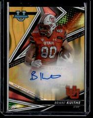 Brant Kuithe [Gold Lava] #BA-BK Football Cards 2022 Bowman's Best University Autographs Prices