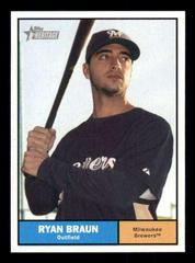 Ryan Braun [Blue Orange Nameplate] #393 Baseball Cards 2010 Topps Heritage Prices