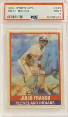 Julio Franco #149 Baseball Cards 1989 Sportflics Prices