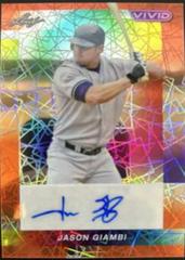 Jason Giambi [Teal Prismatic] #BA-JB2 Baseball Cards 2023 Leaf Vivid Autograph Prices
