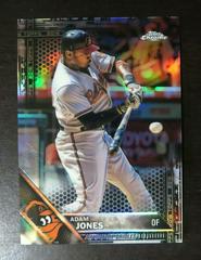 Adam Jones [Black Refractor] #12 Baseball Cards 2016 Topps Chrome Prices