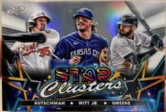 Riley Greene, Adley Rutschman, Bobby Witt Jr. #SC-6 Baseball Cards 2023 Topps Cosmic Chrome Stars Clusters Prices