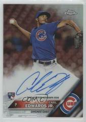 Carl Edwards Jr. [Refractor] Baseball Cards 2016 Topps Chrome Rookie Autographs Prices