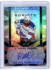 K'Andre Miller [Spectrum] Hockey Cards 2022 Upper Deck Black Diamond Sparkling Scripts Prices
