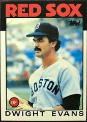 Dwight Evans #60 Baseball Cards 1986 Topps Tiffany Prices
