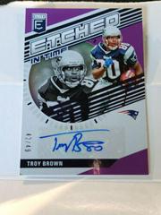Troy Brown [Purple] #ET-TB Football Cards 2023 Panini Donruss Elite Etched in Time Signatures Prices
