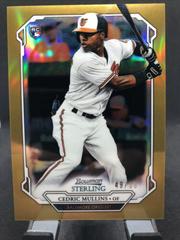 Cedric Mullins [Gold Refractor] #BSR-67 Baseball Cards 2019 Bowman Sterling Prices