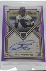 Julio Rodriguez [Purple] #DRA-JRO Baseball Cards 2022 Topps Definitive Rookie Autographs Prices