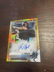 Joe Mack [Gold Refractor] #CDA-JMA Baseball Cards 2021 Bowman Draft Pick Chrome Autographs Prices