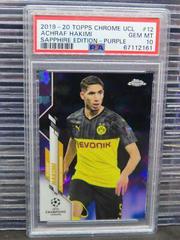 Achraf Hakimi [Purple Refractor] Soccer Cards 2019 Topps Chrome UEFA Champions League Prices