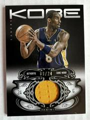 Kobe Bryant [Memorabilia] #13 Basketball Cards 2012 Panini Kobe Anthology Prices