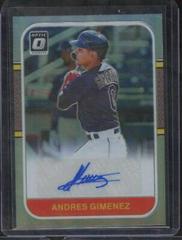 Andres Gimenez [Holo] #RS87-AG Baseball Cards 2021 Panini Donruss Optic Retro 1987 Signatures Prices