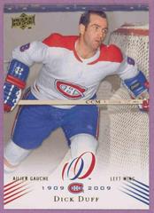 Dick Duff Hockey Cards 2008 Upper Deck Montreal Canadiens Centennial Prices
