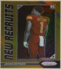 Jahan Dotson [Gold] #NR-9 Football Cards 2022 Panini Prizm New Recruits Prices