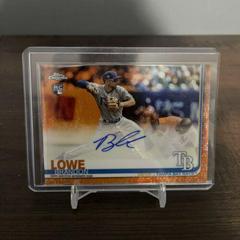 Brandon Lowe [Orange Refractor] #RA-BL Baseball Cards 2019 Topps Chrome Rookie Autographs Prices