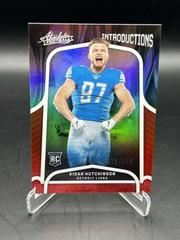 Aidan Hutchinson [Spectrum Red] Football Cards 2022 Panini Absolute Introductions Prices