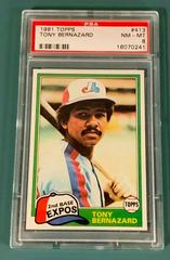 Tony Bernazard #413 Baseball Cards 1981 Topps Prices