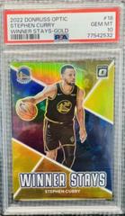 Stephen Curry [Gold] #18 Basketball Cards 2022 Panini Donruss Optic Winner Stays Prices