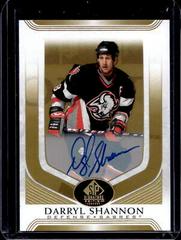 Darryl Shannon [Black Autograph] Hockey Cards 2020 SP Signature Edition Legends Prices